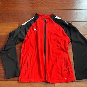 Puma Men's Bold Red and Black Windbreaker